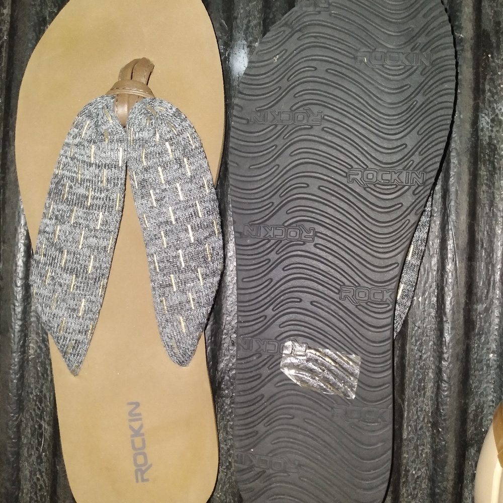 Woman's summer flip flops.